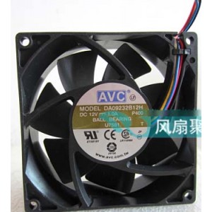 AVC DA09232B12H 12V 1.0A 4wires Cooling Fan